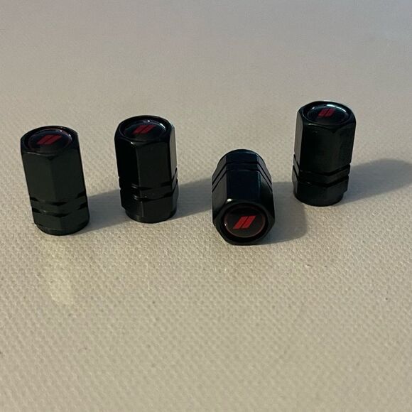 Dodge Charger Valve Stem Caps in Black Set of 4 NWT - Picture 3 of 4